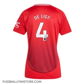 Manchester United Matthijs de Ligt #4 Replik Heimtrikot Damen 2024-25 Kurzarm